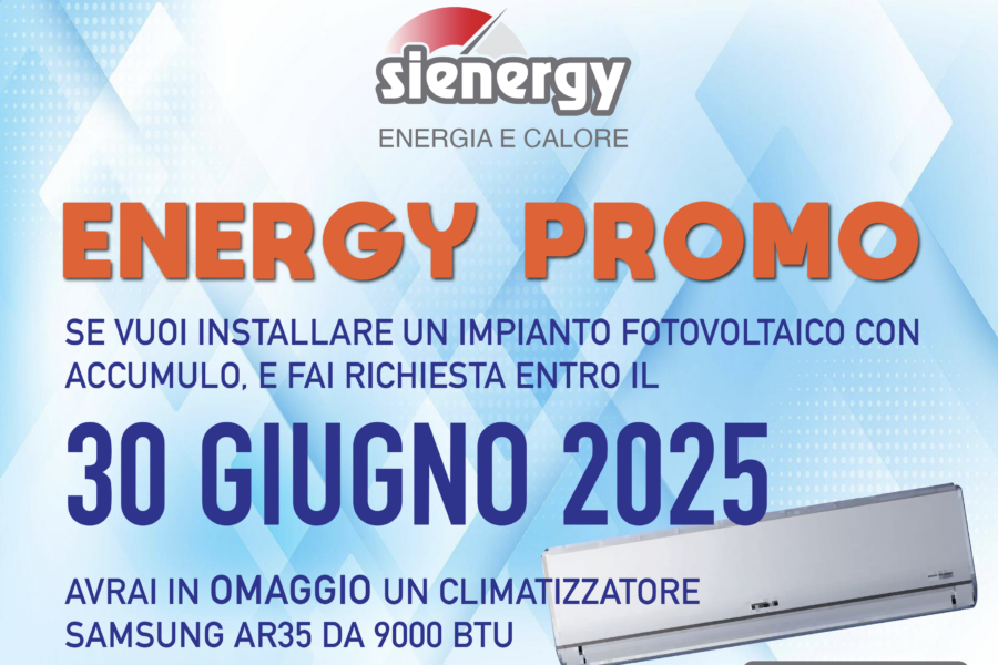 Promozioni fotovoltaico 2025 Sienergy: scopri le Energy Promo